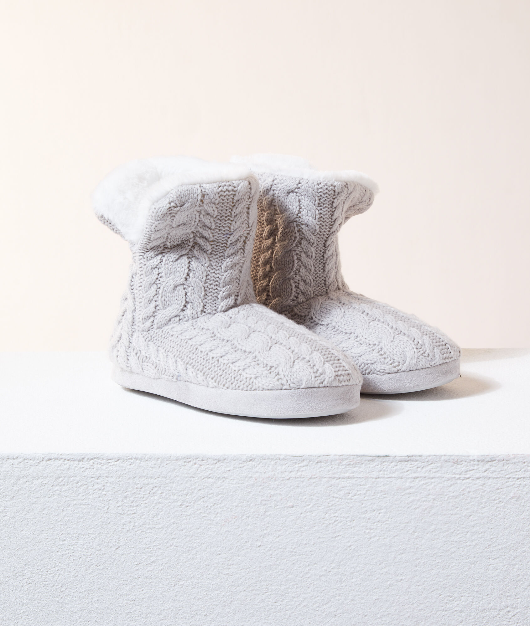 bottines fausse fourrure