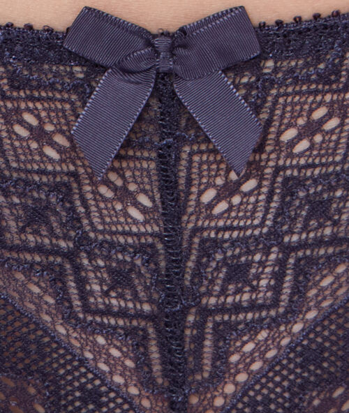 Tanga aus spitze grau.