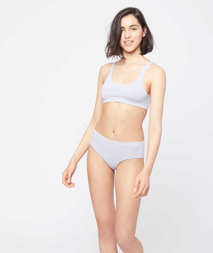 Brassière seamless gris.