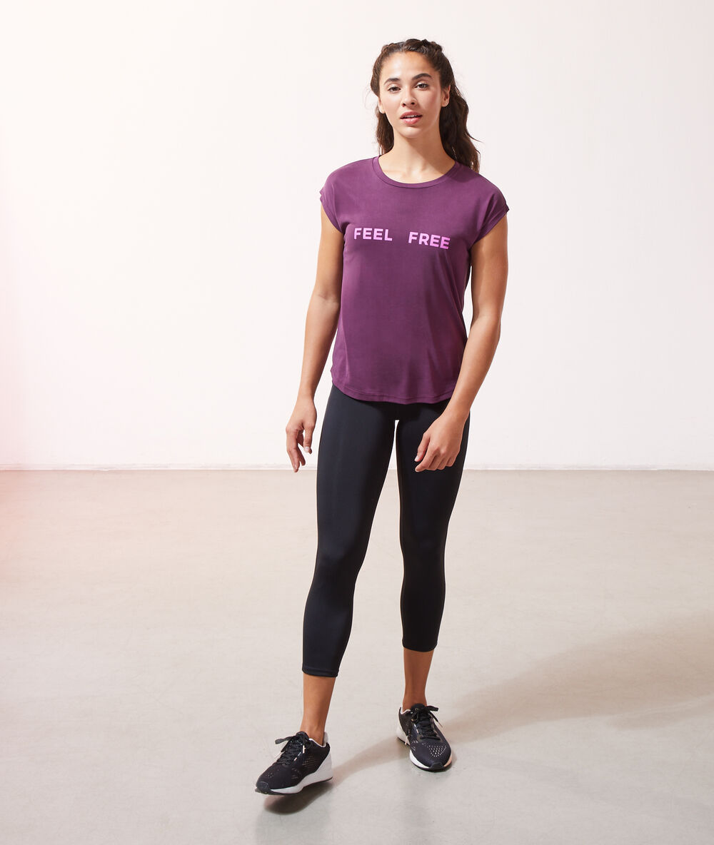 Kurze sportleggings schwarz.