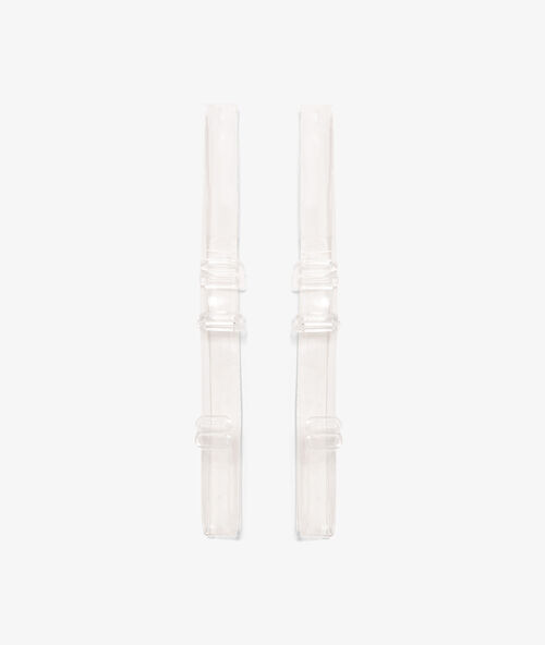 Transparent bra straps wei&szlig;.