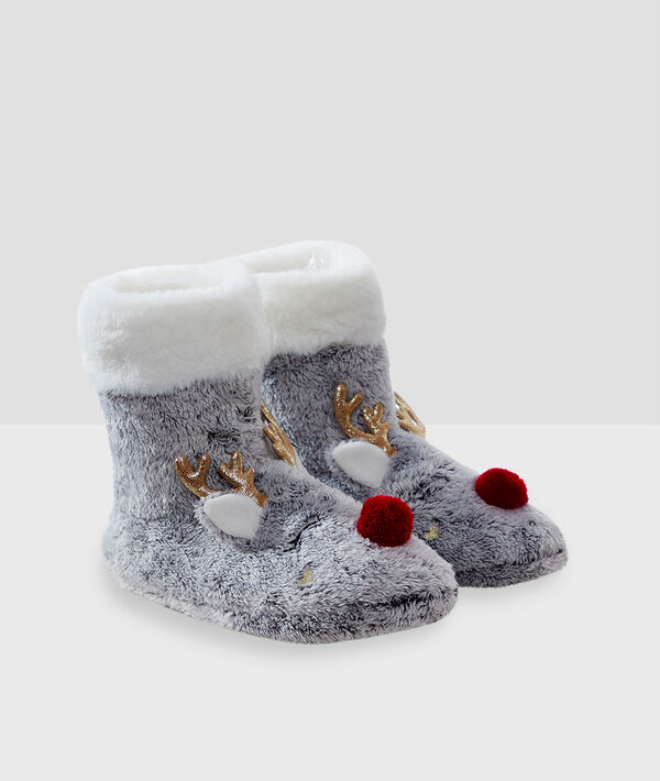 Chaussons bottines animaux Chaussons bottines animaux;${refinementColor}