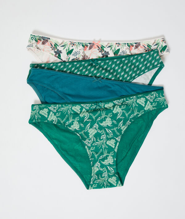 4er-Set Pantys aus Bio-Baumwolle 4er-Set Pantys aus Bio-Baumwolle;${refinementColor}