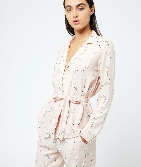 Chemise de pyjama oiseaux Chemise de pyjama oiseaux;${refinementColor}