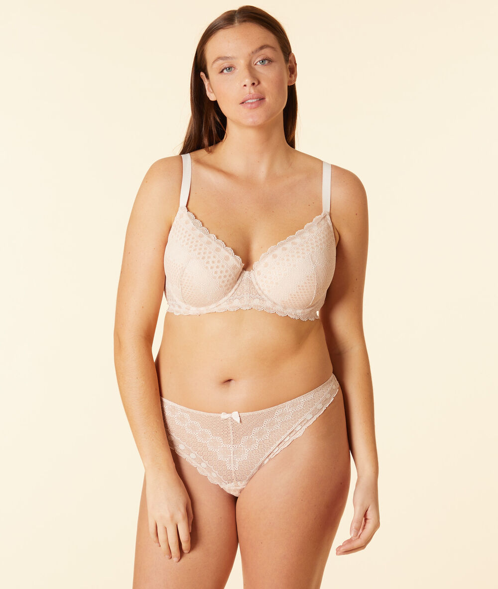 Tanga aus spitze babyrosa.
