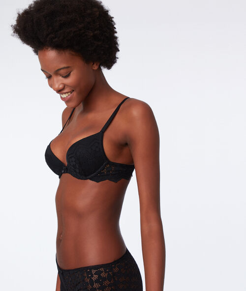 Soutien-gorge n&deg;2 - push-up noir.