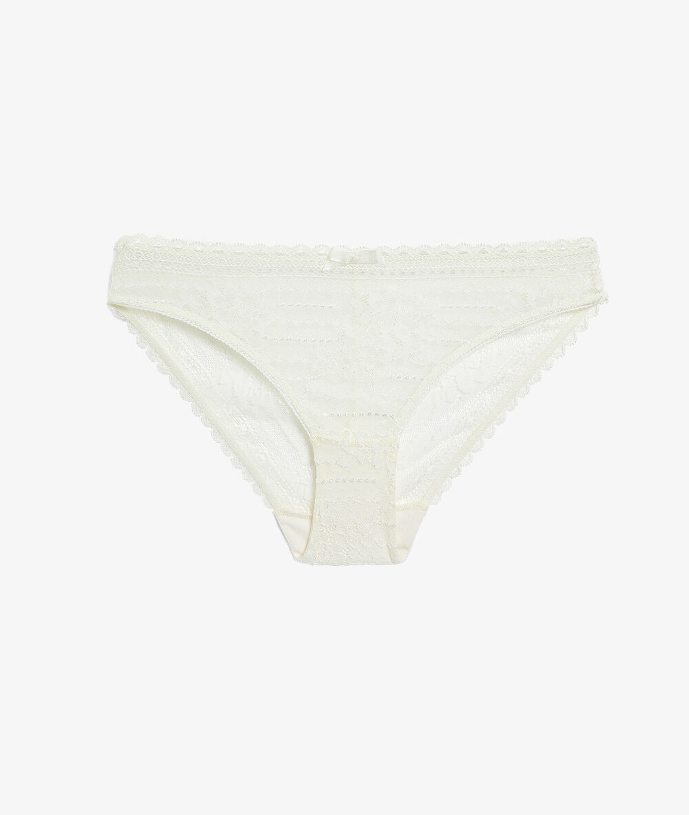 Slip aus spitze ekrü.