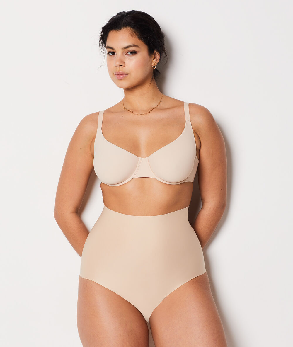 Culotte taille très haute - maintien fort beige.
