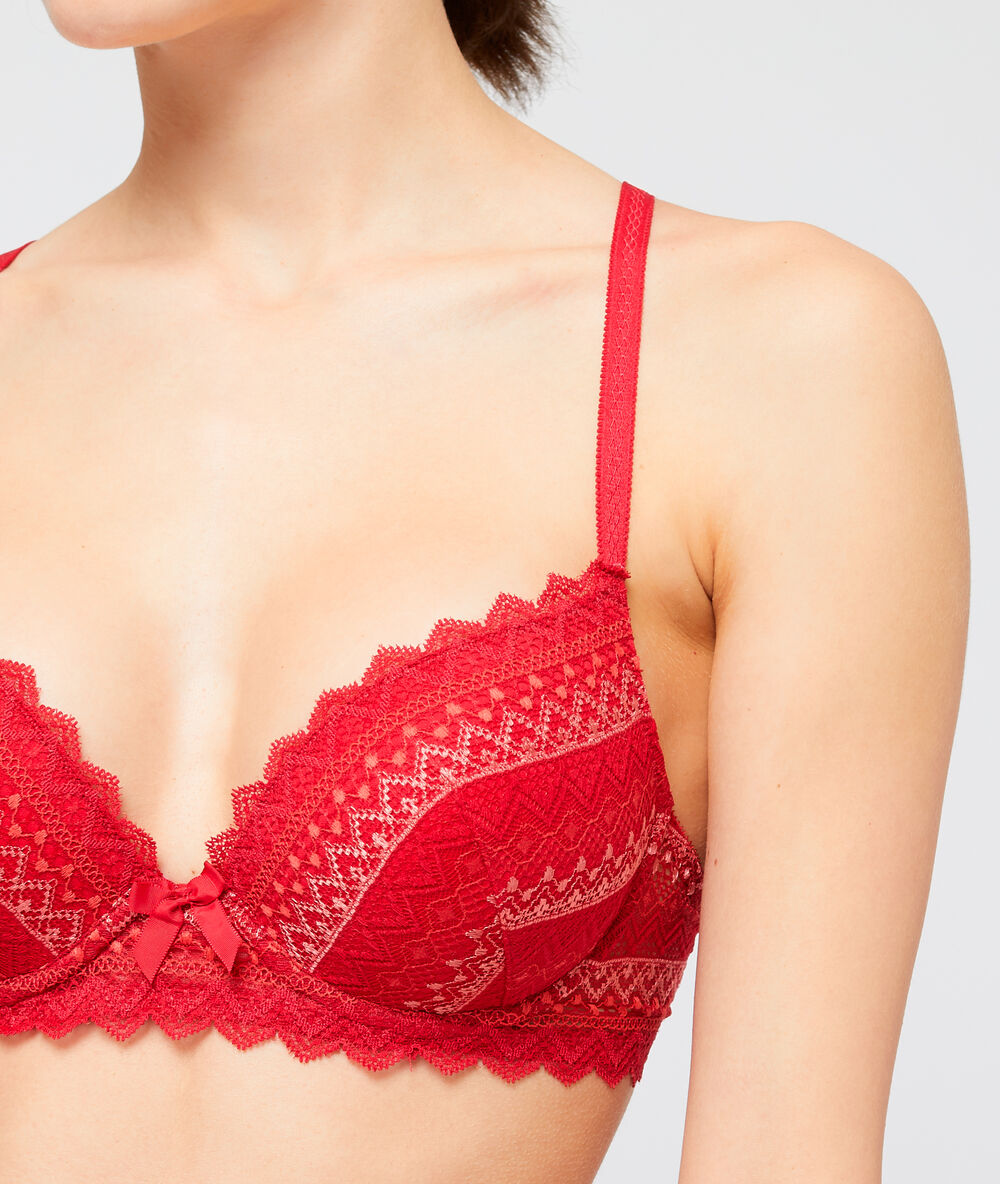 Soutien-gorge n°1 - push-up brique.