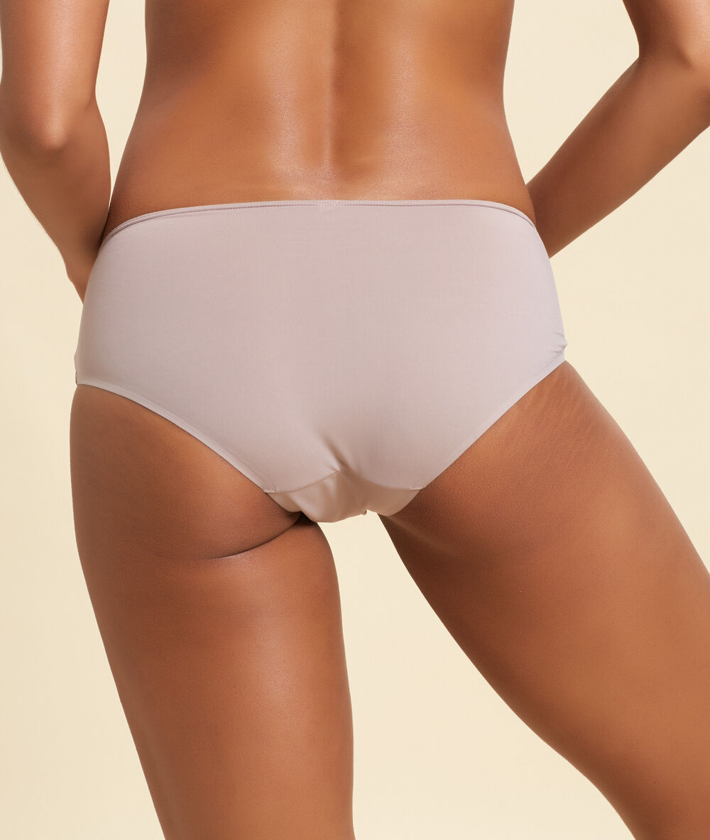 Mikrofaser-shorty taupe.