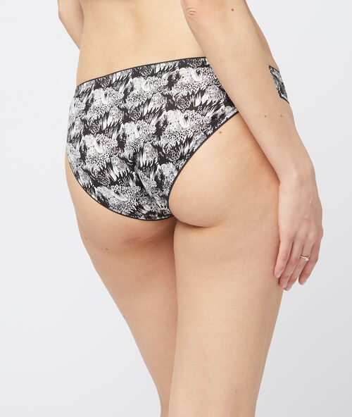 4er-set pantys aus baumwolle schwarz.