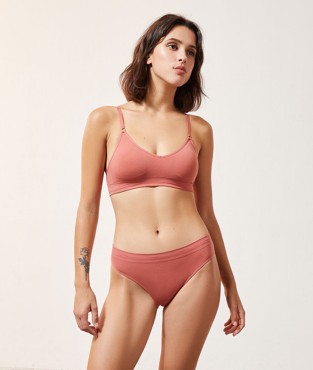 Culotte confort optimal en coton blush.
