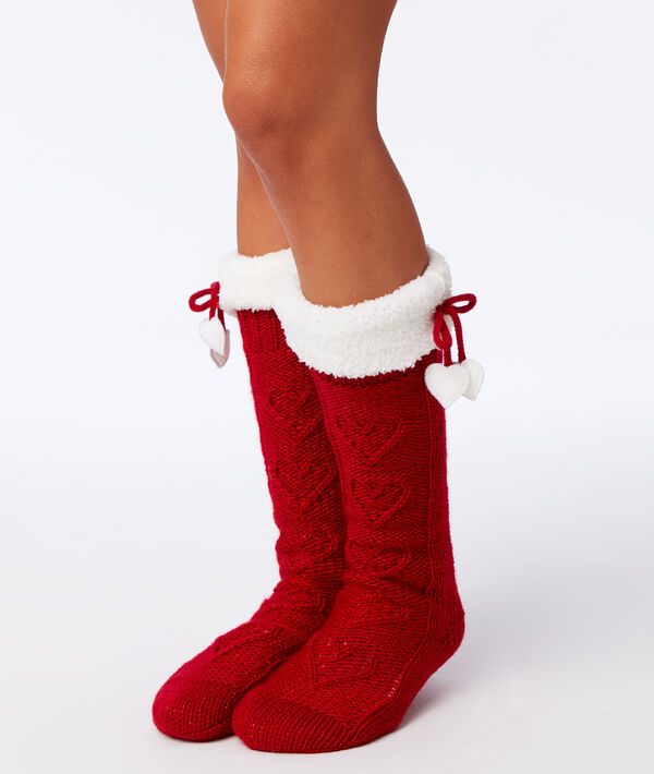 Chaussettes d'intérieur fourrées Chaussettes d'intérieur fourrées;${refinementColor}