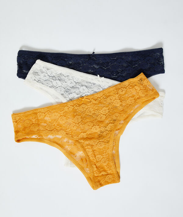3-er Set Hipster aus Spitze 3-er Set Hipster aus Spitze;${refinementColor}