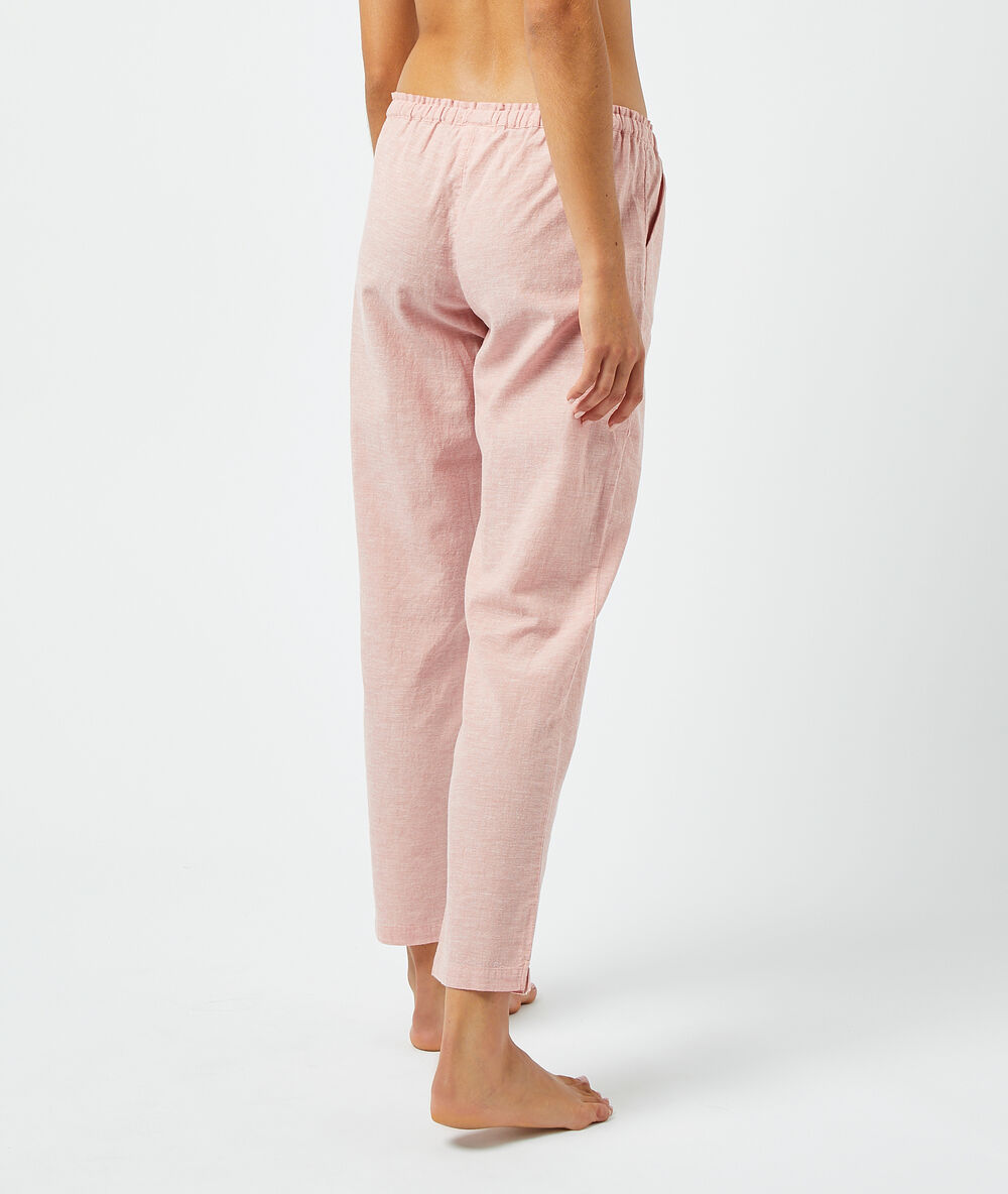 Pantalon à nouer rose.