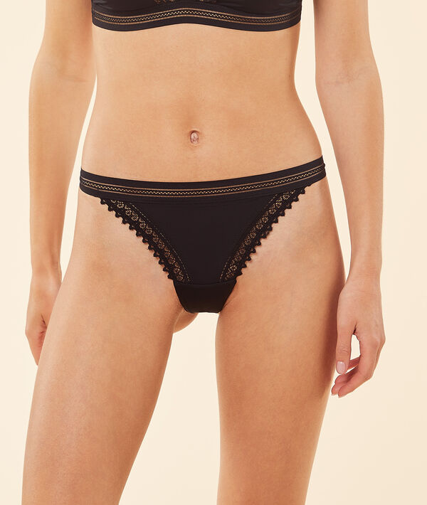 Tanga en microfibre Tanga en microfibre;${refinementColor}