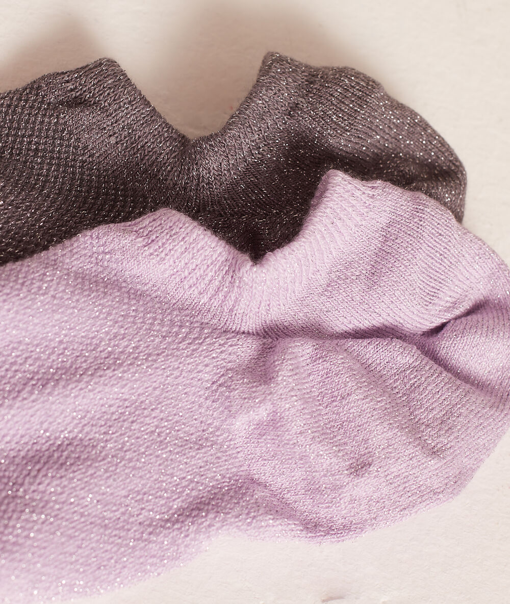 Lot de 2 paires de socquettes anthracite.