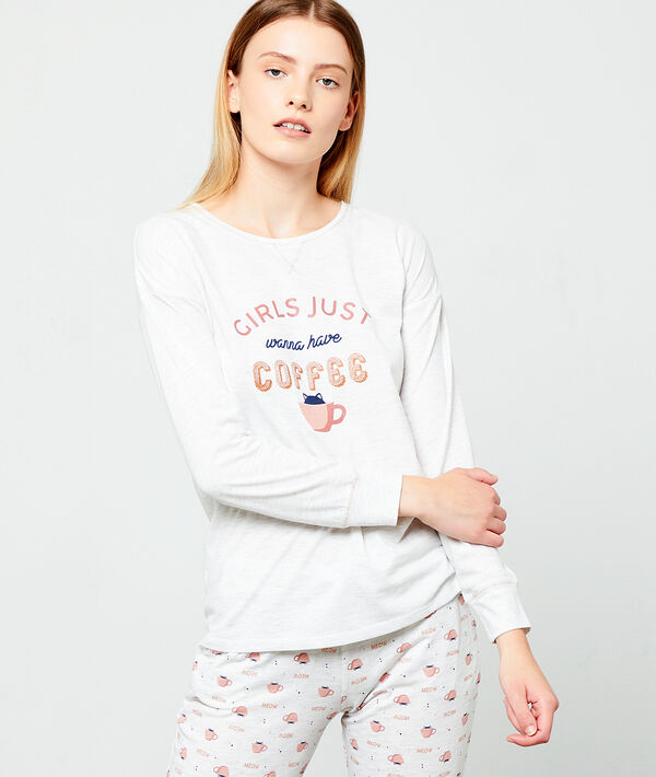 Top mit Print „girls just wanna have coffee“ Top mit Print „girls just wanna have coffee“