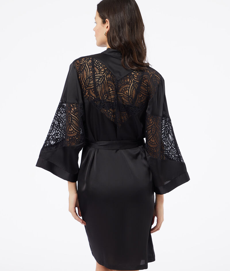 Soutien-gorge Dos Nu En Dentelle à Pois - Maille Fine Et Effet Push-up Pour Femme