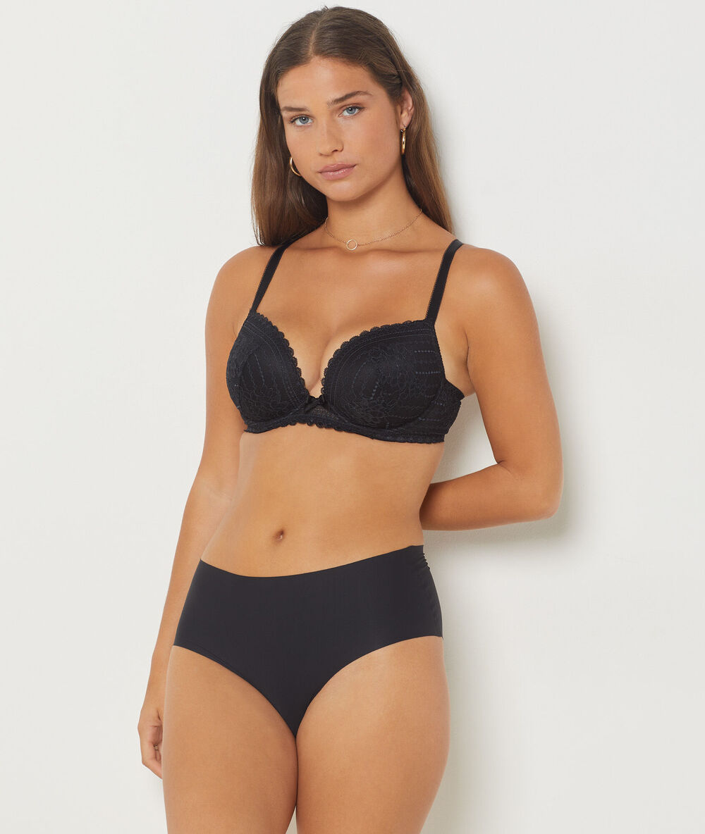 Soutien-gorge n°5 - coques fines noir.