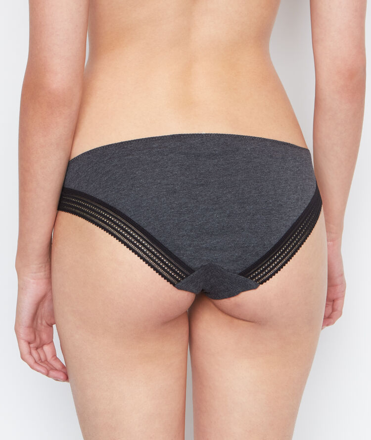 Culotte en coton anthracite.