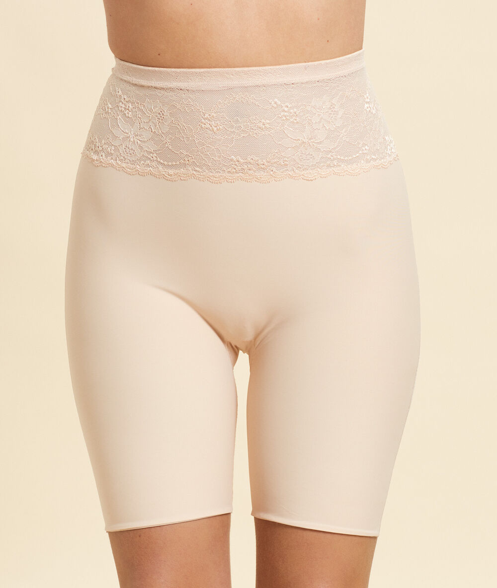 Formendes panty mit details aus spitze – stufe 2: figurformend hautfarbe.