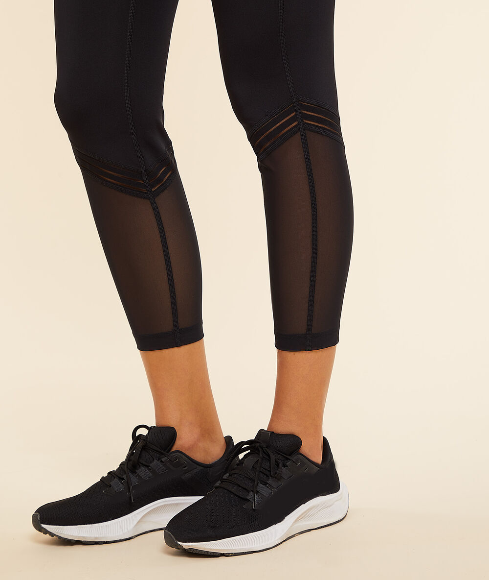 7/8 sport-leggings schwarz.