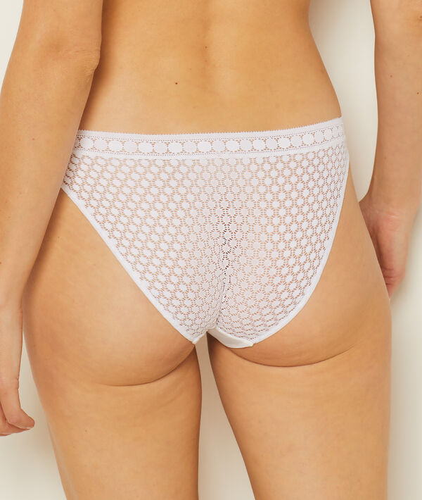 Panty aus Mikrofaser und Spitze Panty aus Mikrofaser und Spitze;${refinementColor}