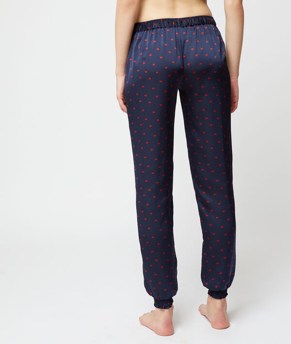 Pantalon satiné imprimé coccinelles Pantalon satiné imprimé coccinelles;${refinementColor}