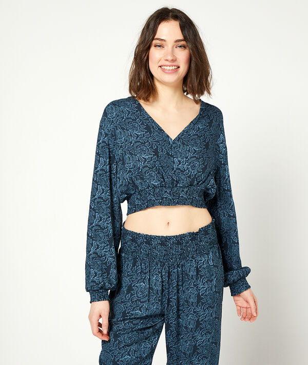 Gesmoktes Top mit floralem Print Gesmoktes Top mit floralem Print;${refinementColor}