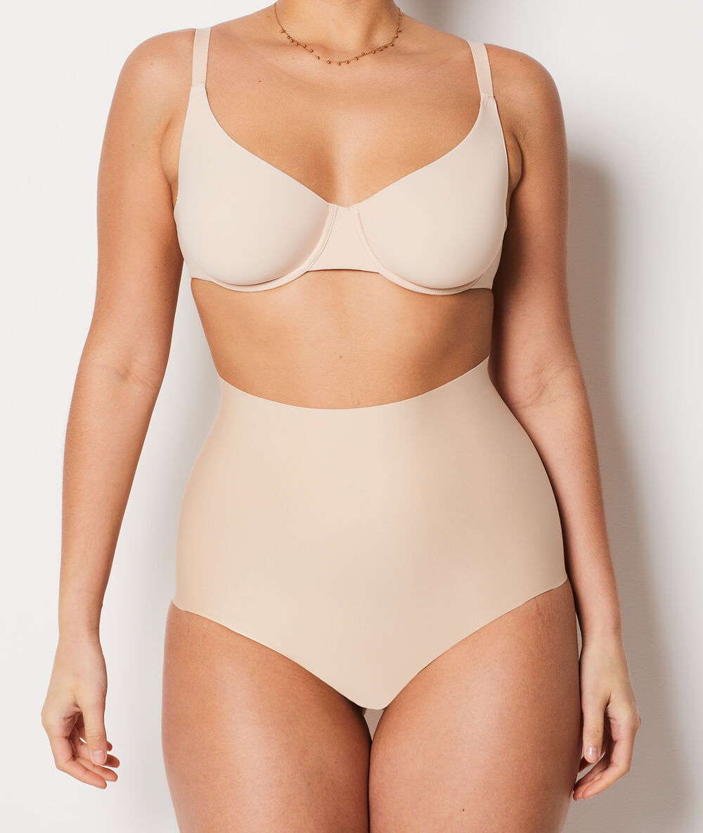 Culotte taille très haute - maintien fort beige.