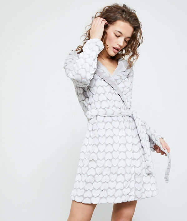 Déshabillé pilou motifs coeur Déshabillé pilou motifs coeur