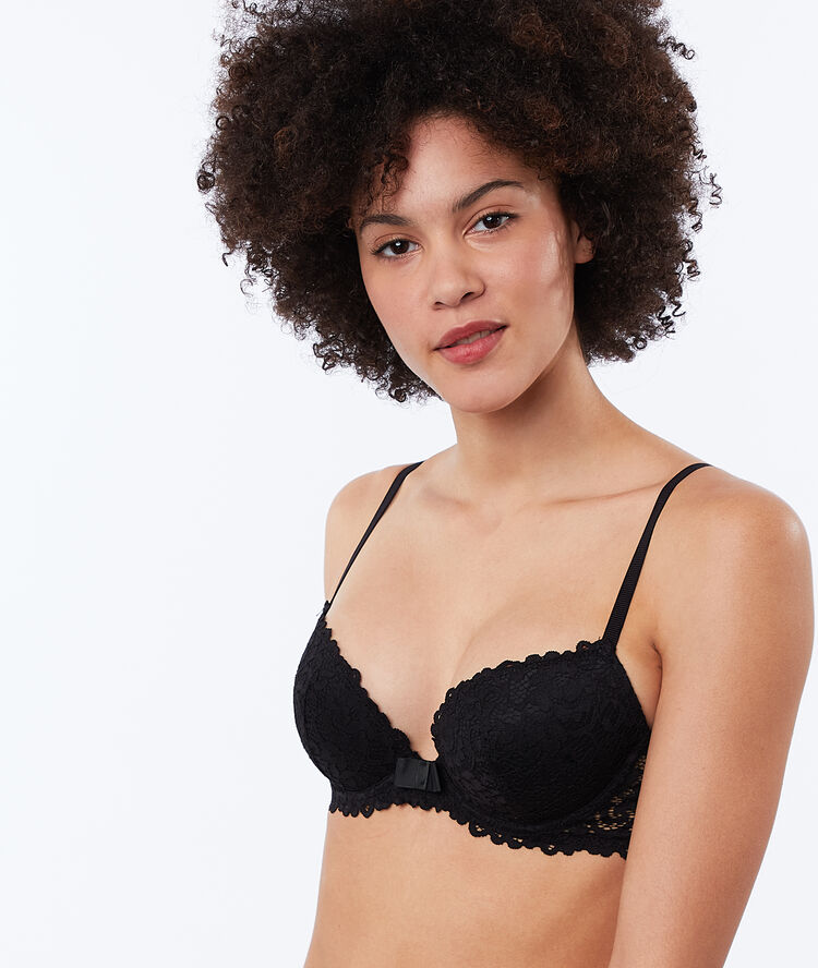 Soutien-gorge n°5 - coques fines noir.