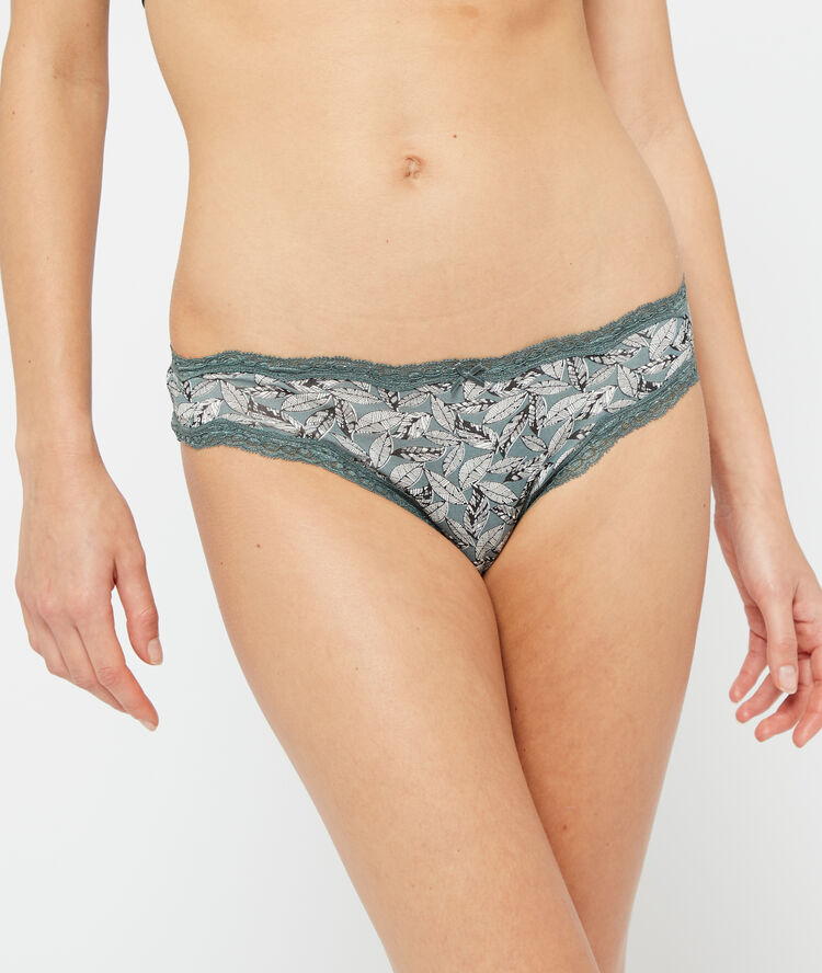 3er-set pantys aus baumwolle kaki.
