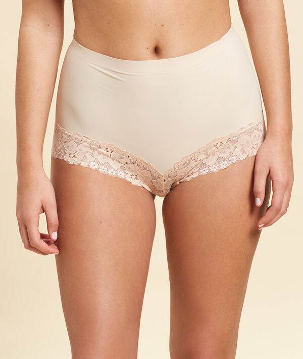 Panty aus Spitze mit hoher Taille – Stufe 1: figurformend Panty aus Spitze mit hoher Taille – Stufe 1: figurformend;${refinementColor}