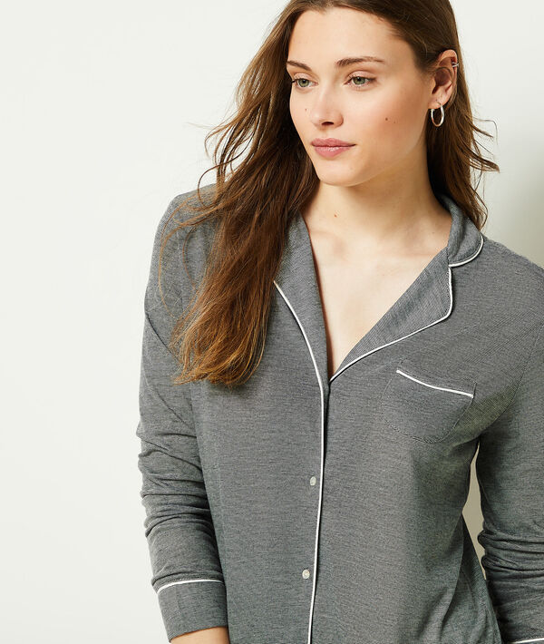 Chemise de nuit à manches longues Chemise de nuit à manches longues;${refinementColor}