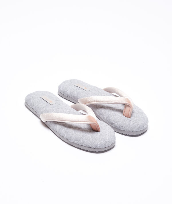 Flip-flops aus fleece und samt