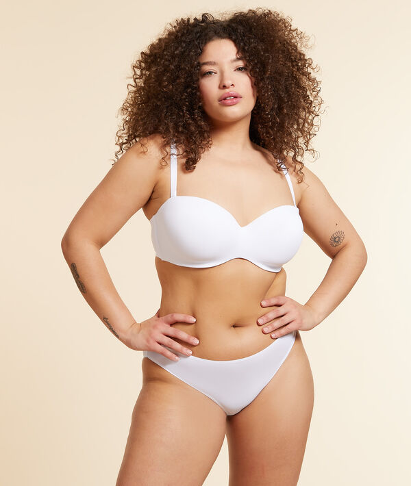 Bandeau aus Mikrofaser, Körbchen, abnehmbare Träger Bandeau aus Mikrofaser, Körbchen, abnehmbare Träger;${refinementColor}