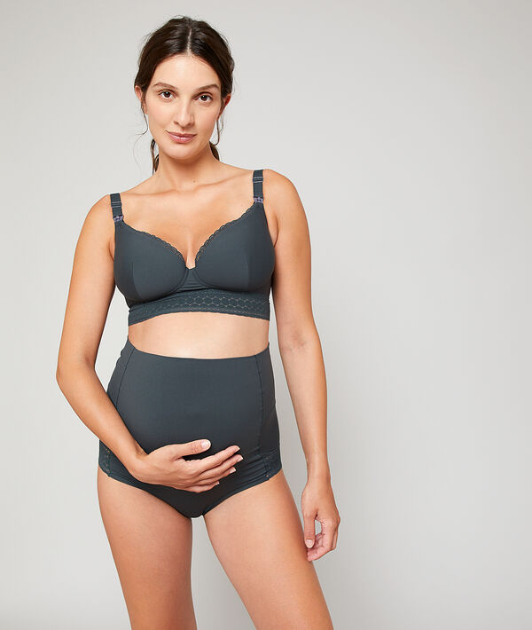 Panty mit hoher Taille, Gürtel umklappbar Panty mit hoher Taille, Gürtel umklappbar;${refinementColor}