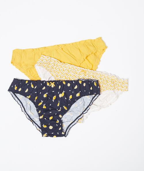 3er-Set Pantys aus Baumwolle 3er-Set Pantys aus Baumwolle