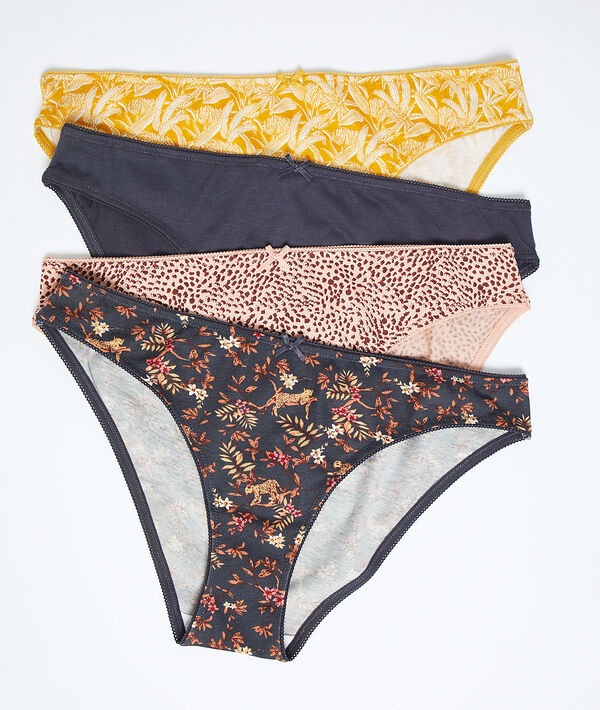 4er-Set Pantys aus Baumwolle 4er-Set Pantys aus Baumwolle;${refinementColor}