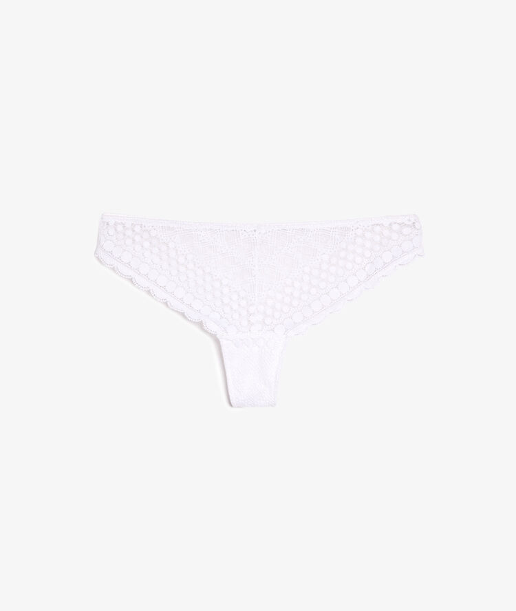Tanga aus spitze weiß.