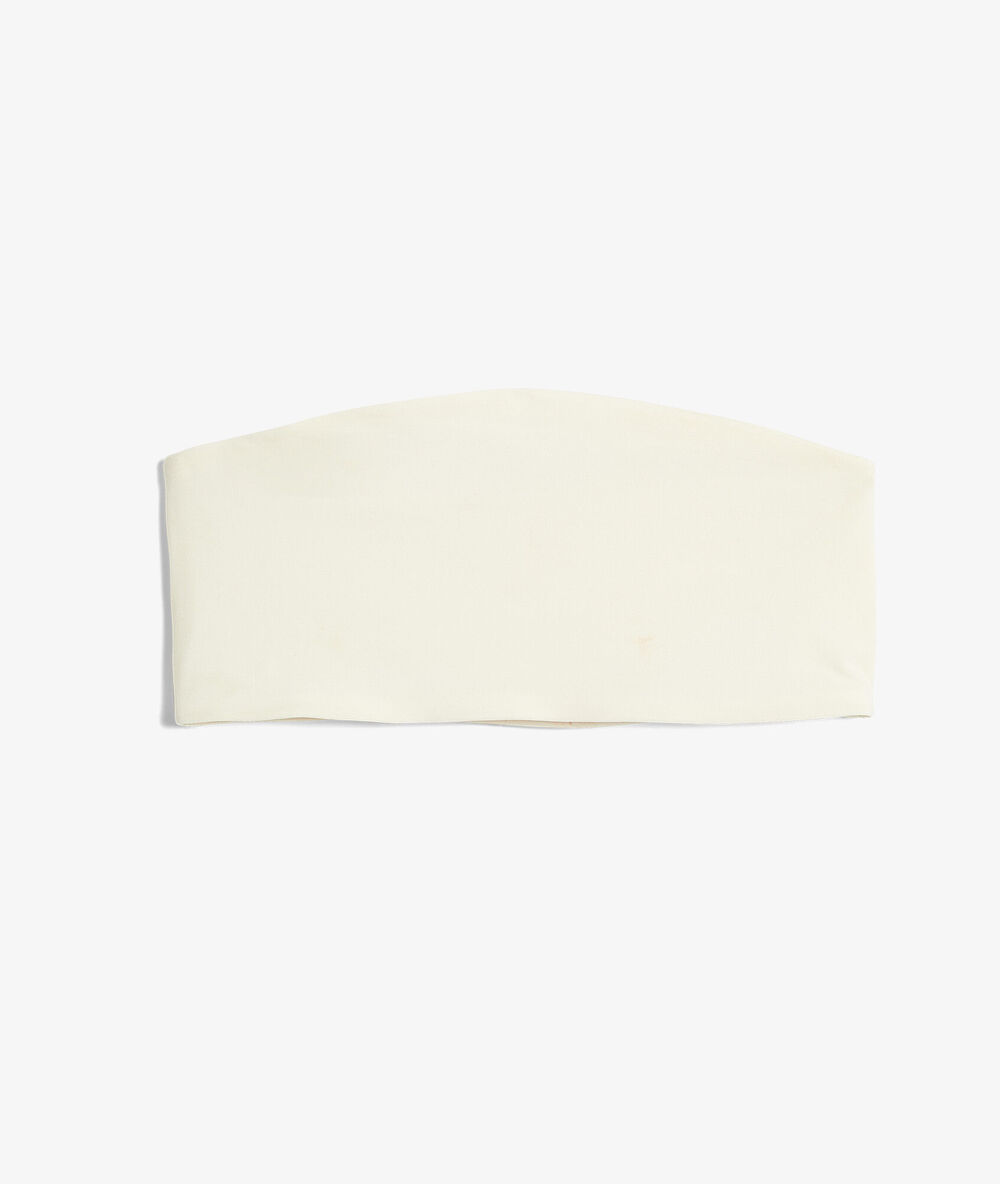 Wende-bandeau aus mikrofaser ekrü.