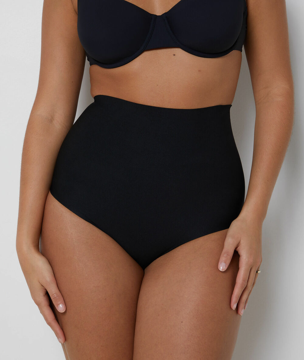 Panty mit hoher taille – starker halt schwarz.