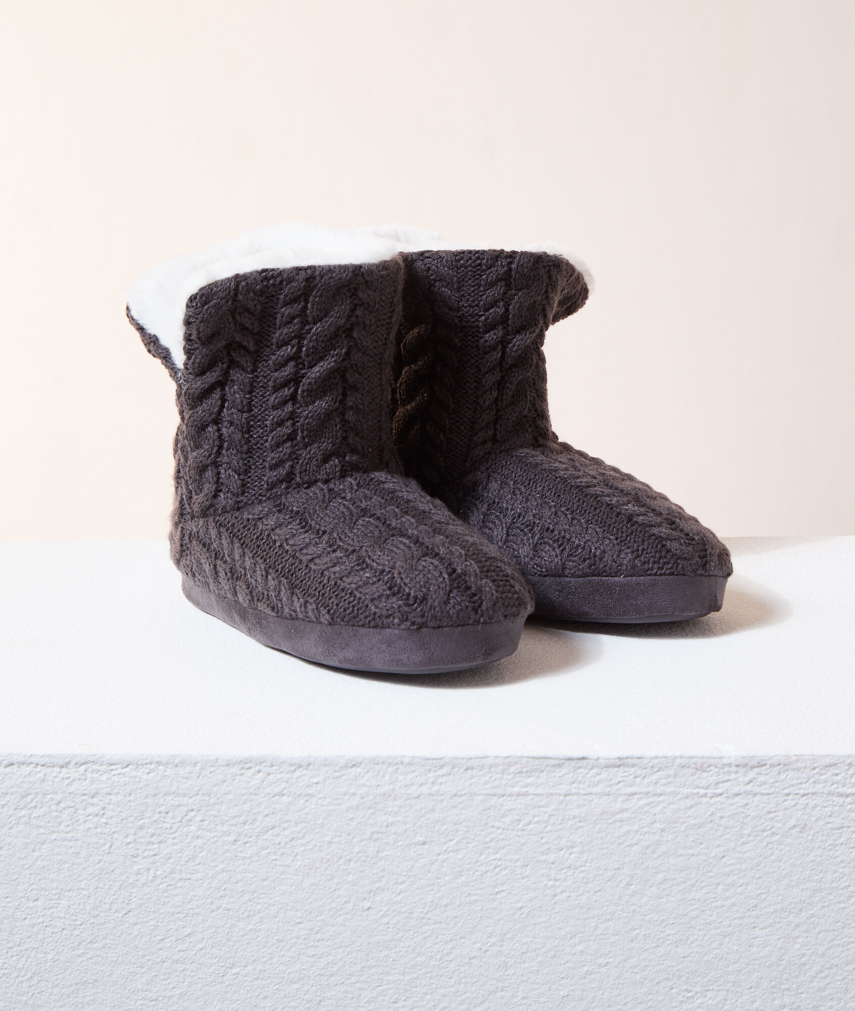 bottines fausse fourrure
