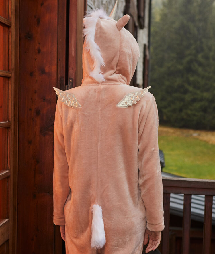 Combinaison licorne rose.