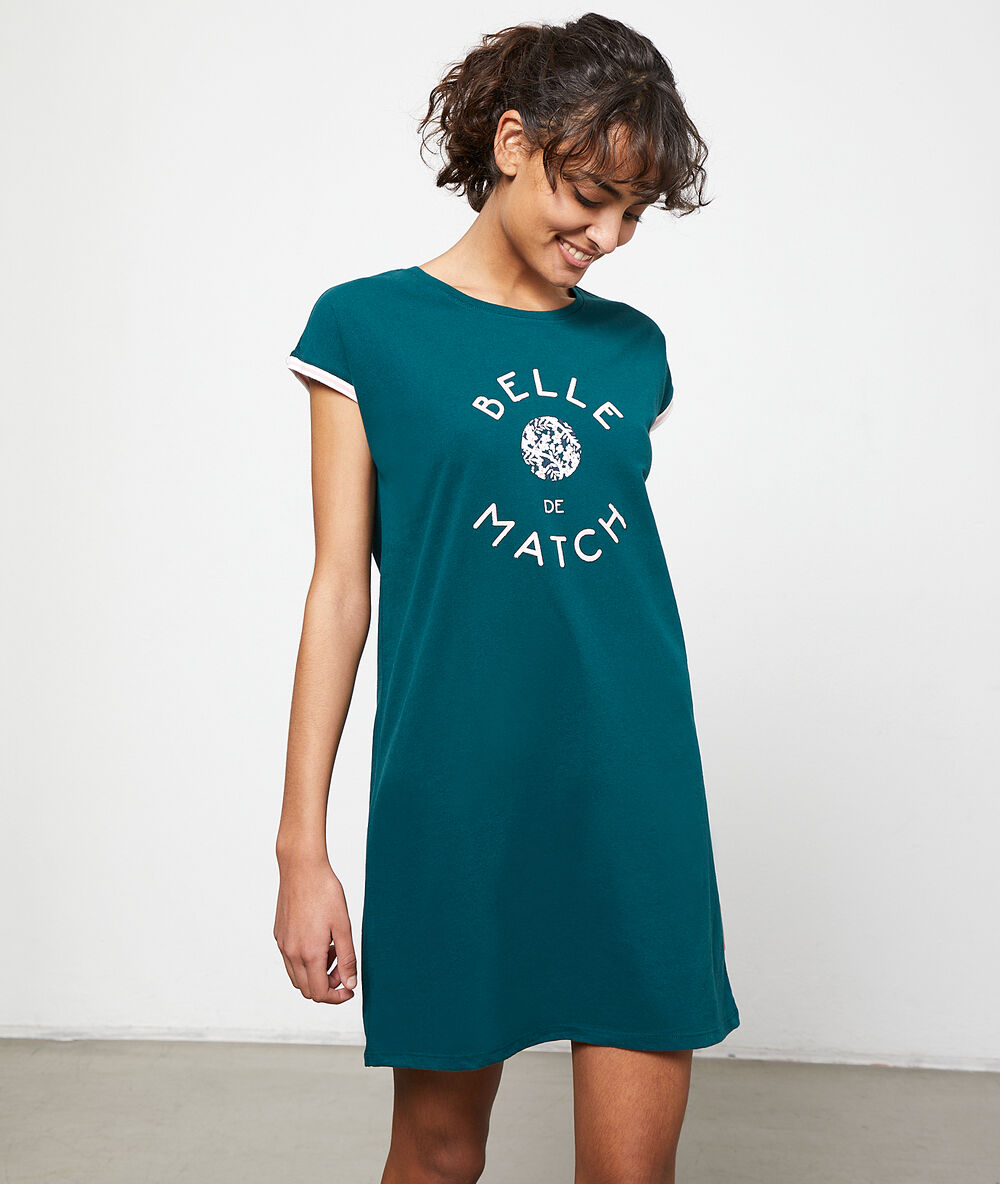 Nachthemd „belle de match“ blau.