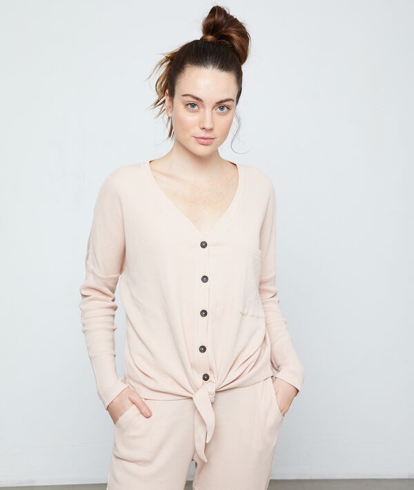 Top manches longues en coton Top manches longues en coton;${refinementColor}