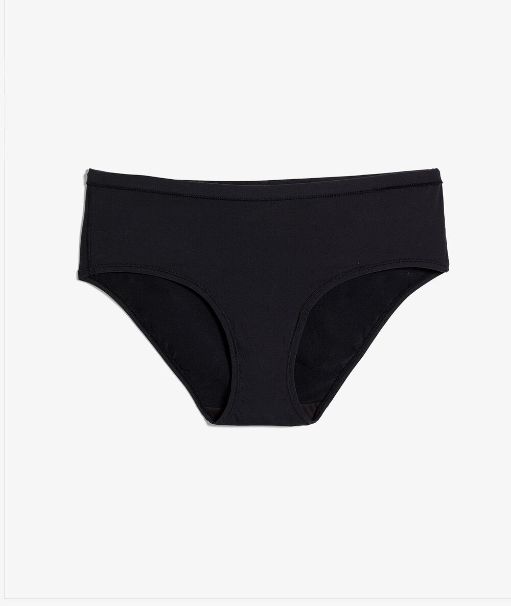 Shorty aus mikrofaser schwarz.