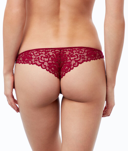 Spitzen-tanga pflaume.